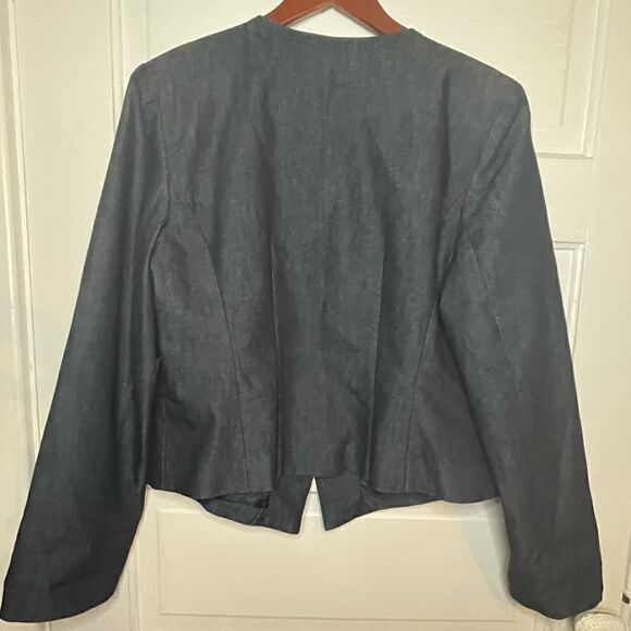 Halogen One Button Jean Blazer - Picture 5 of 12